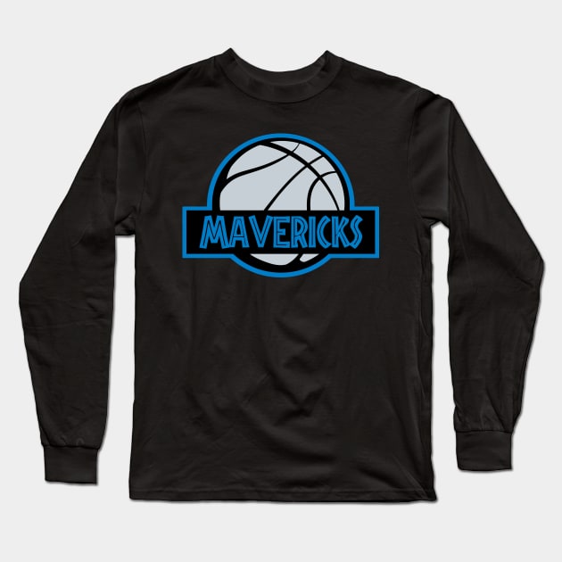 Jurassic Mavs Long Sleeve T-Shirt by slawisa